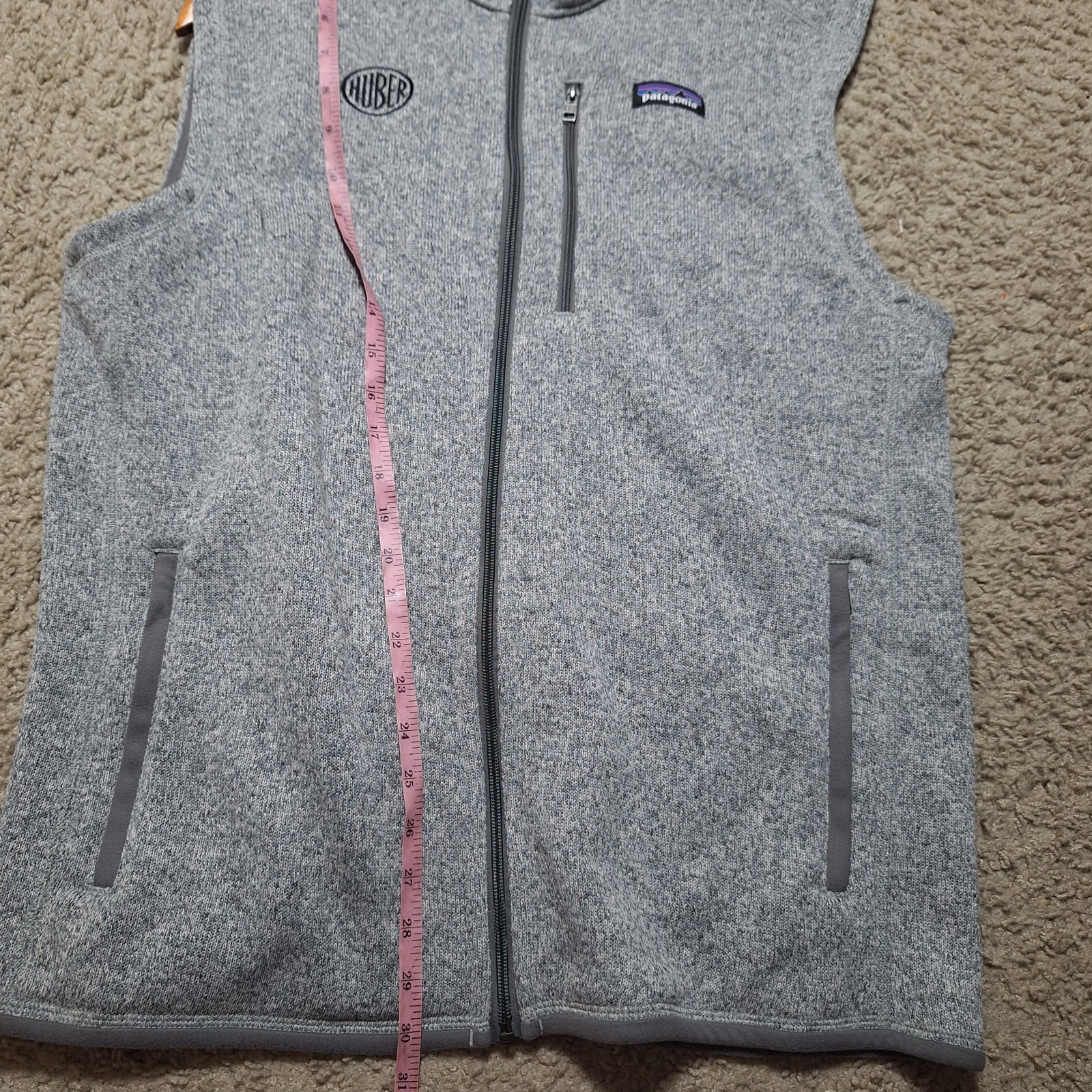 Patagonia Men's Better Sweater Fleece Light Gray Full zip Vest Size XL thumbnail 5