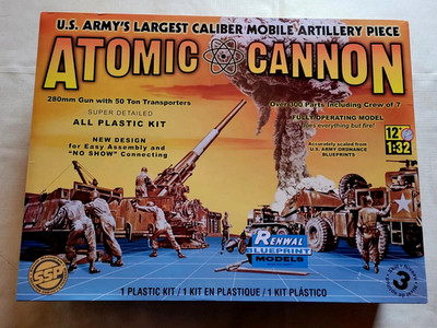 Revell/Renwal Atomic Cannon Plastic Model Kit #85-7811 1:32 Scale