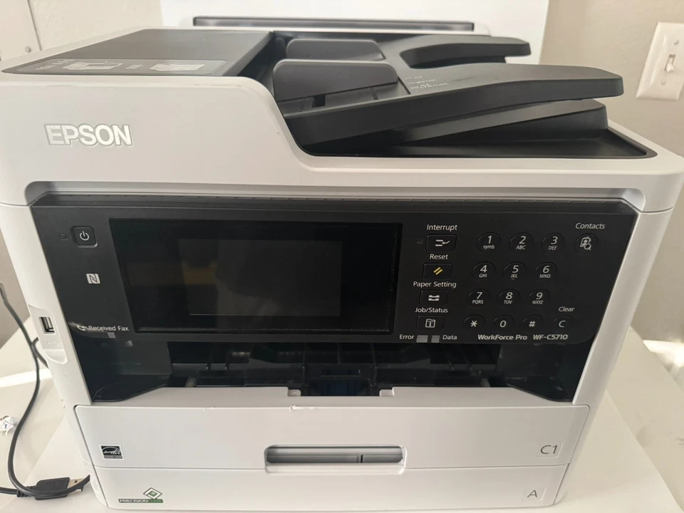 Epson Workforce Pro WF-C5710 Color Printer! Great Printer! Needs ink. - Image 2 of 4