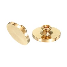 1.6" Blank Wax Seal Stamp Head 2Pcs Round Brass Sealing Wax Stamp Heads