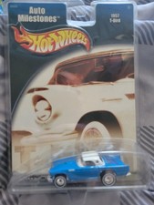 2001 Hot Wheels Auto Milestones Blue 57 T-bird Thunderbird Real Riders 2001 Hot Wheels Auto Milestones Blue 57 T-bird Thunderbird Real Riders