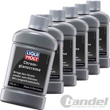 6x 250 ml LIQUI MOLY CHROMGLANZ CREME PASTE POLITUR AUTO MOTORRAD FREIZEIT
