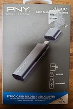 PNY USB-C 3.1 Type-C Card Reader USB Adapter - P-CRMUS3A-BX - 751492617152 Seald