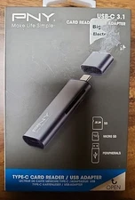 PNY USB-C 3.1 Type-C Card Reader USB Adapter - P-CRMUS3A-BX - 751492617152 Seald