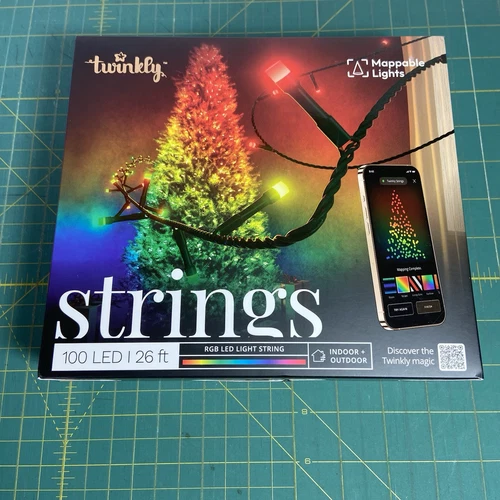 Twinkly String 100 RGB App-Controlled Smart LED Lights Gen II Multicolor New
