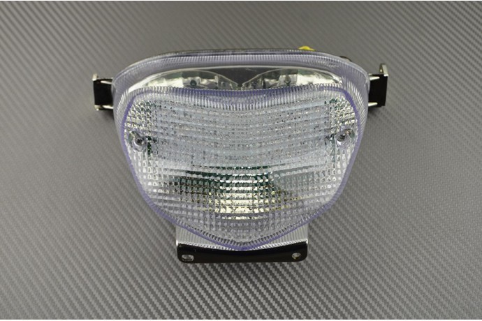 Feu stop LED transparent pour Suzuki GSXR 600 avec clignotants clairs