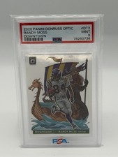 2020 Panini Donruss Optic Football Randy Moss #DT-2 Downtown SSP PSA 9