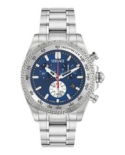 Versace Mens  Stainless Steel 44mm Bracelet Fashion Watch