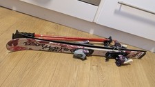 Salomon 90cm Junior Skis + Poles & Bindings – Beginner Ski Set – Great Condition