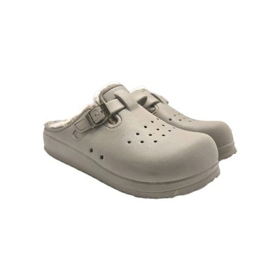 Skechers Cali Breeze 2.0 Lined Cozy Chic Clogs Womens US 9 Taupe Comfort Shoes