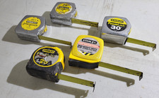 Stanley Tape Measure PowerLock, FatMax, ContactorGrade, 25' ft-30' ft (Lot Of 5)