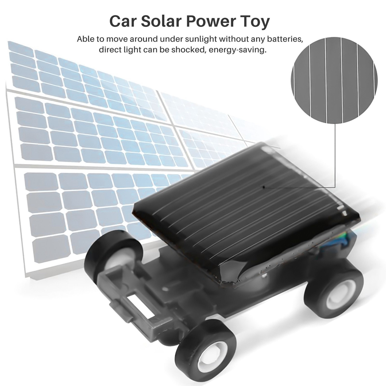 Auto Giocattolo Solare Educativa per Bambini foto 3