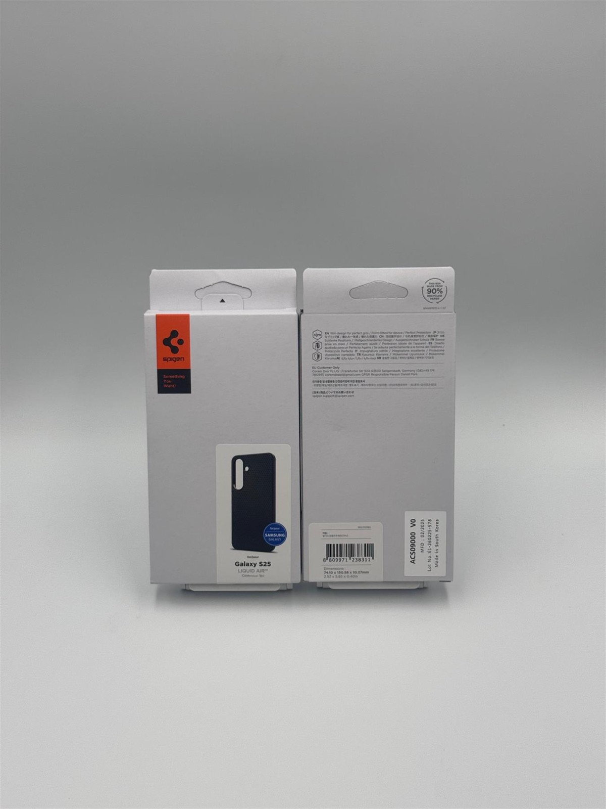 Spigen Liquid Air Case for Samsung Galaxy S25 6.2"" Black - ACS09000