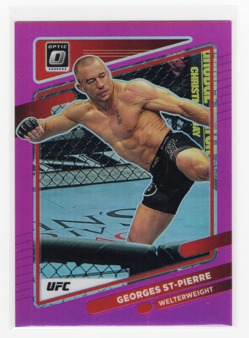 2022 Donruss Optic UFC #57 Georges St-Pierre Pink #/25
