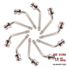 TR545D Truck Valve Stem - Pack of 10 60 Degree Bend Valve Stem, Truck Tire