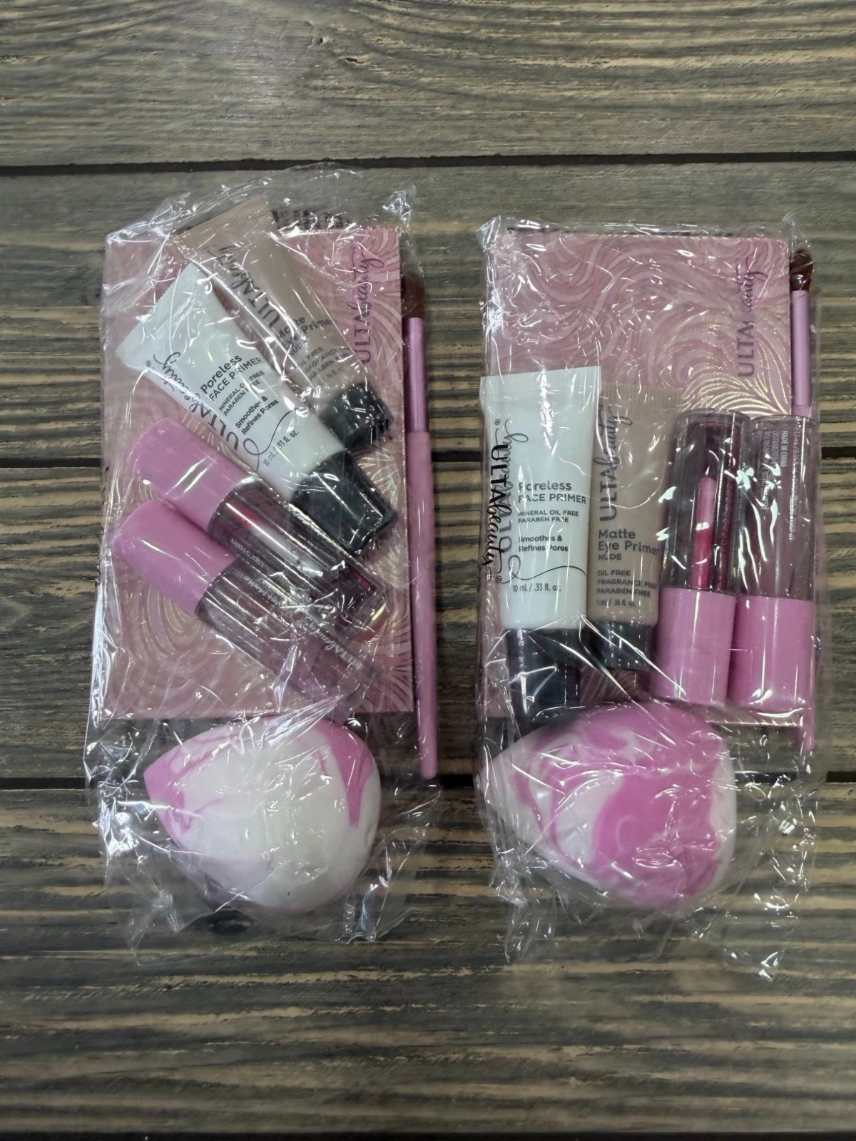 Ulta Beauty Gift Set Fall GWP 2023 Primer Lipstick Blender & Brush Kit Lot of 2