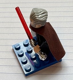LEGO Count Dooku 7752 9515 Clone Wars Mini figure +RED Lightsaber 2009 Star Wars