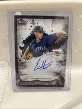 2024 Topps Finest Emerson Hancock #FA-EH Rookie On Card Auto RC Seattle Mariners. rookie card picture