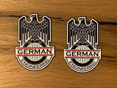 2x GERMAN Aufkleber Sticker Kulturgut Oldtimer Retro Airride Bus Aircooled #531