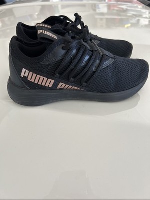 Black And Rose Gold Puma s Soft Ride Size 7 Women s