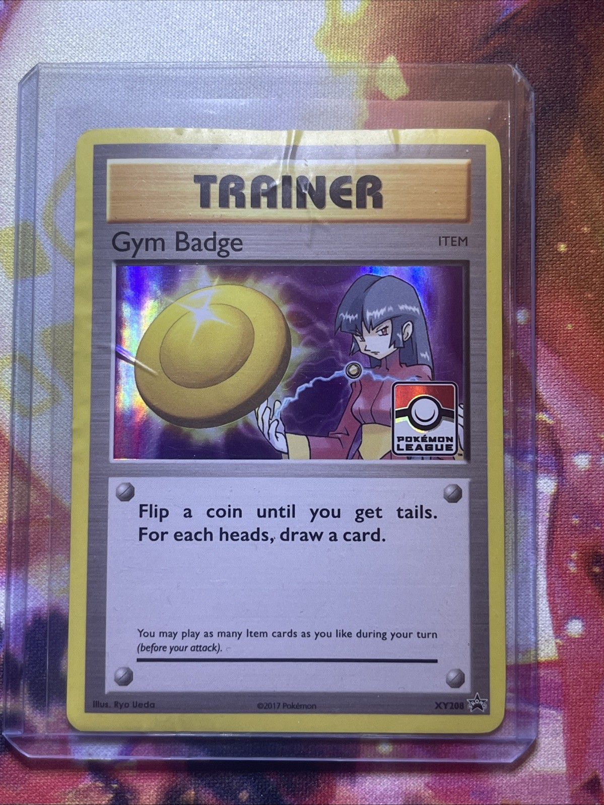 Gym Badge - XY208 - League Promo PL Promo Pokemon Hp Damaged