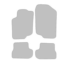 Fußmatten passend für Peugeot 207 CC Typ WD (Baujahr 2007 - 2014), Classic schwa