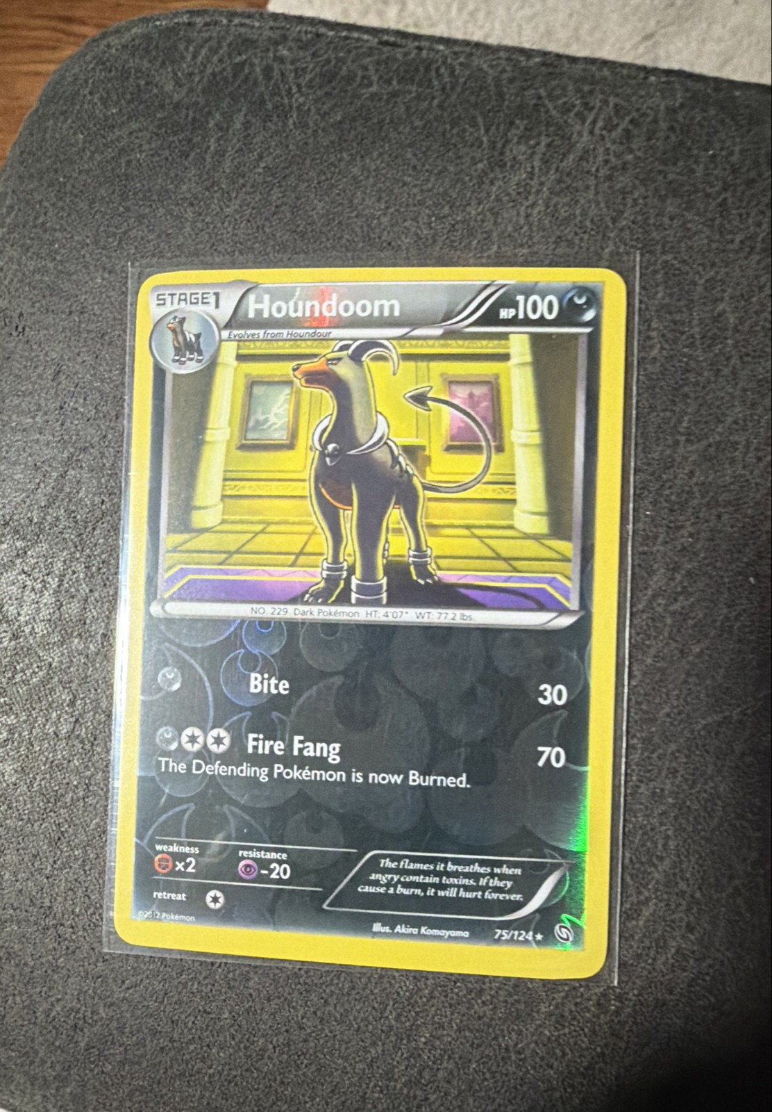 Houndoom 75/124 Dragons Exalted Reverse Holo