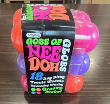 Schylling Nee Doh Groovy Glob Gel Squeeze Ball 18-Pack Squishy Multicolor