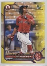 2022 Bowman Prospects Yellow Border 44/75 Eduardo Lopez #BP-134 18ms