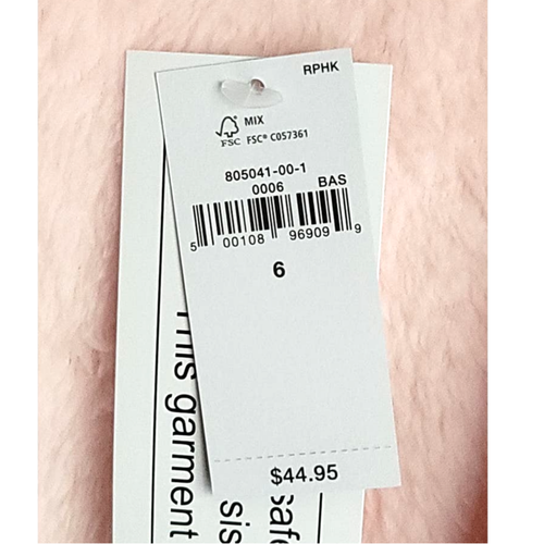 Gap Kids Girls' Recycled Fuzzy Robe Pink Cameo Size 6 NEW - Picture 5 of 9