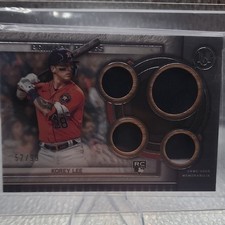 Topps 2023 Museum Collection Korey Lee #SPPPQR-KL Quad Relic RC /99 Astros