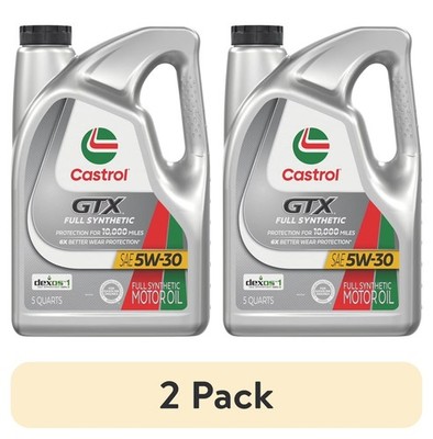 2 pack) Castrol GTX Full Synthetic 5W-30 Motor Oil, 5 Quarts | eBay