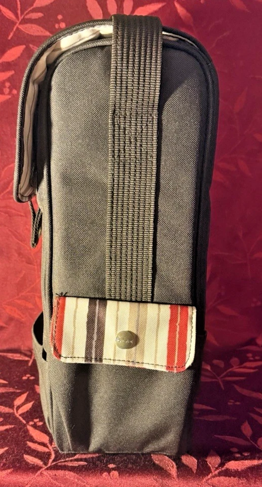 Сумка с короткими ручками Picnic Time Duet Wine с логотипом «UPS» на переднем кармане коричневая/красная/коричневая - Изображение 4 из 4