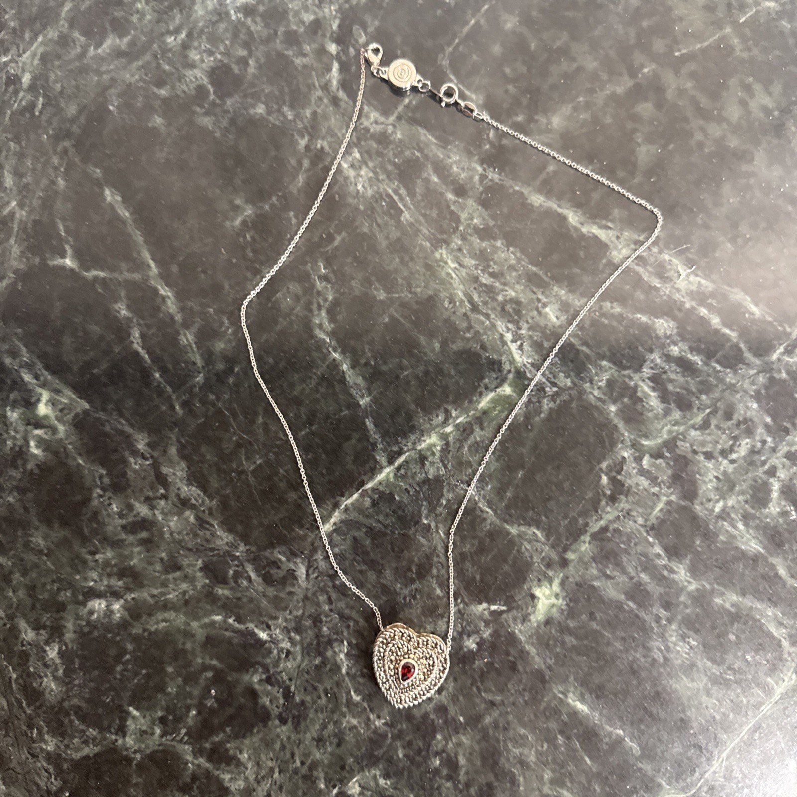 Sterling Silver Stackable Removable Heart Necklac… - image 9