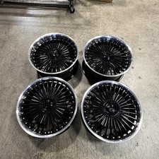 Used 20x8.5/20x10 MRR VP4 5x120 35/38 72.6 Black Machined Lip Wheels set-4