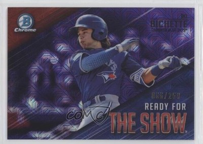 2019 Bowman Mega Box Purple Mojo Refractor 66/250 Bo Bichette #RFTS-2 o7m