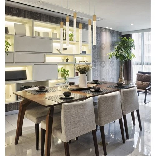 Elegant Lighting Weston 6-Lights Modern Metal and Crystal Pendant in Satin Gold - Picture 2 of 8