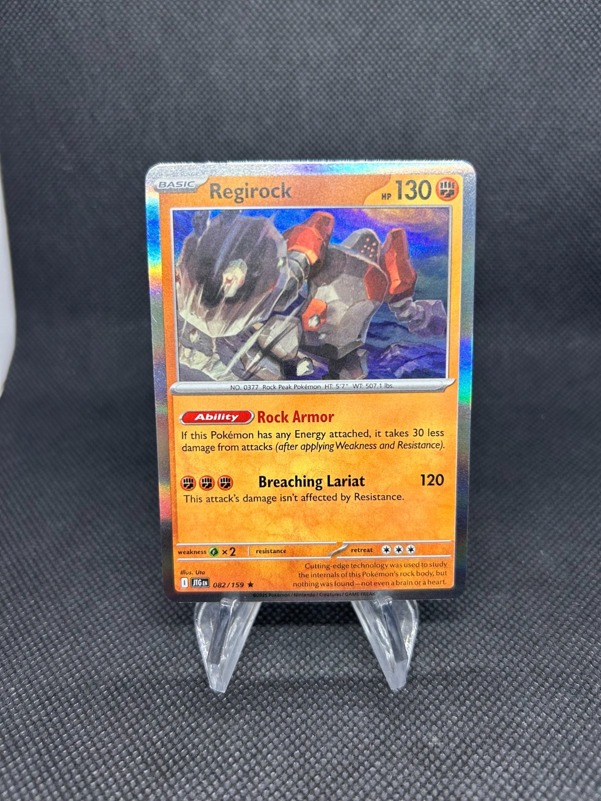 Pokemon TCG Regirock #82. Holo.