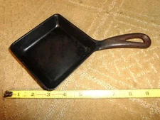VTG GRISWOLD ERIE PA. #129 SQUARE EGG SKILLET Cast Iron Frying Pan