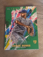 Brock Burke 2020 Topps Inception GREEN Parallel RC #66 SP - TEXAS RANGERS