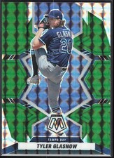 2022 Panini Mosaic #52 Tyler Glasnow Green Mosaic