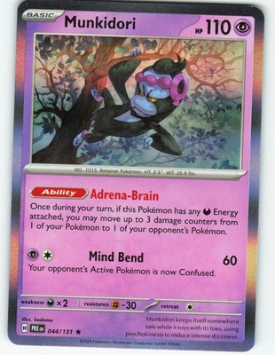 Munkidori - Holo - 44/131 Prismatic Evolutions - Pokémon TCG - 2025