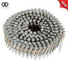 3600× 1-1/4" ×0.092" Full Round-Head Hot-Dipped Galvanized Ring Coil Siding Nail