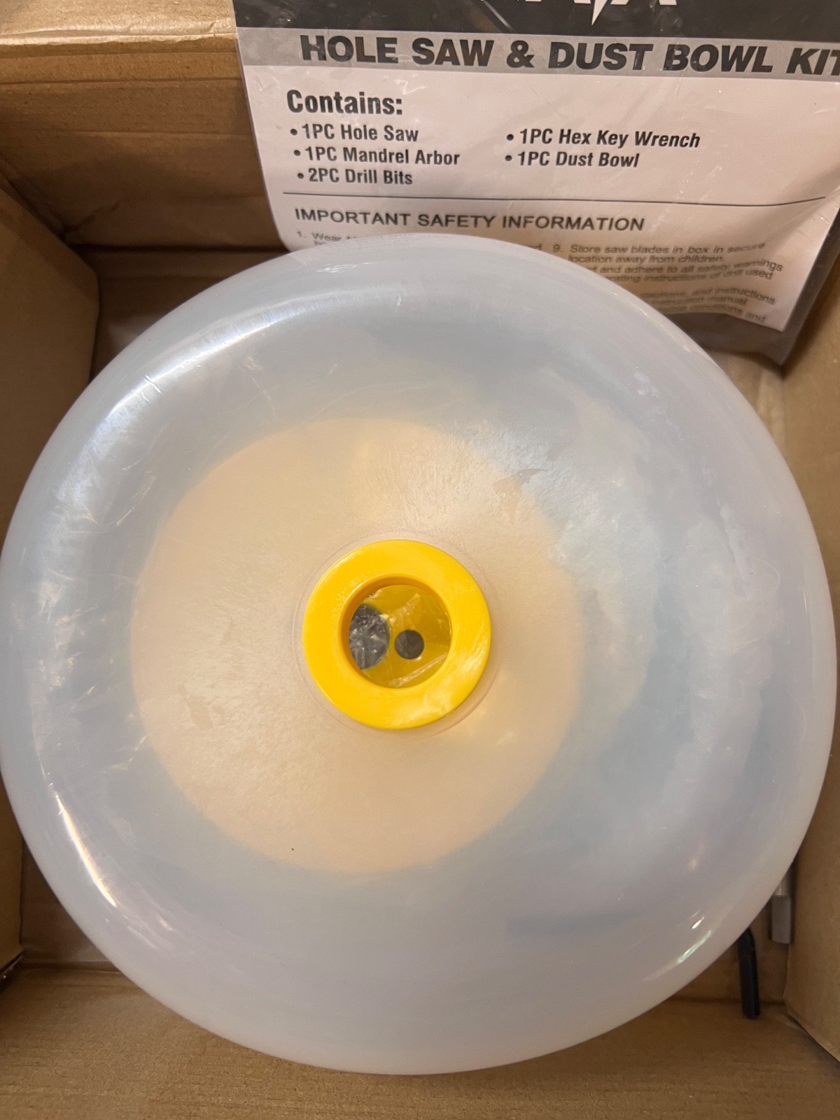 KATA 4 Hole Saw 4-1/4 in Silicone Dust Bowl recessed lights Sheetrock