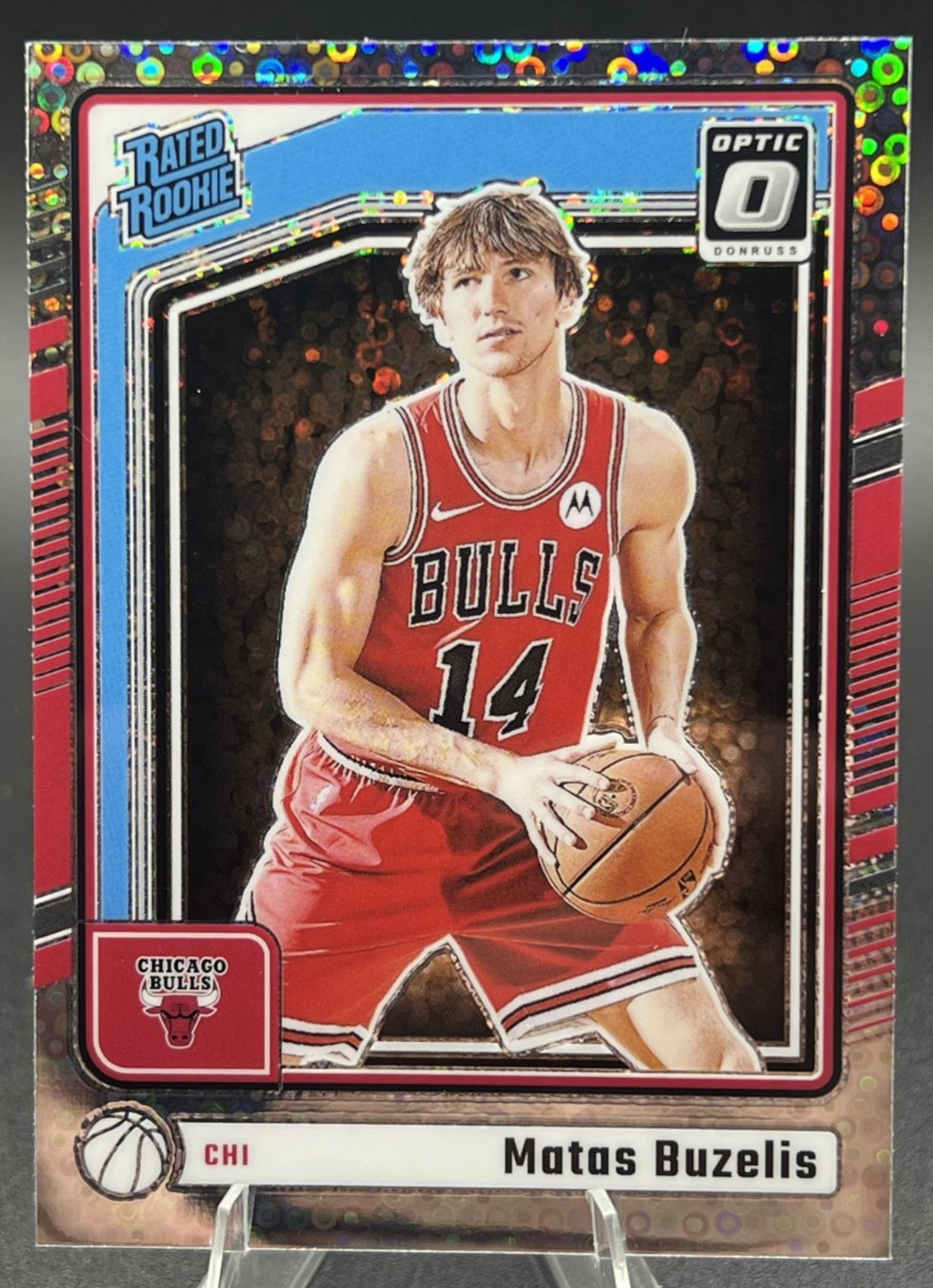 Matas Buzelis 2024-25 Panini Donruss Optic Silver Disco Rated Rookie Bulls #271