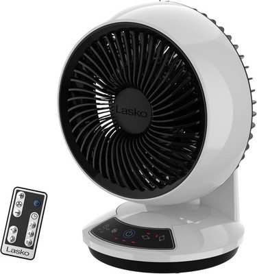 Cyclone Track Motion Air Circulation Desktop Fan, 3 Speed Settings, White