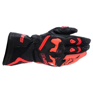 Alpinestars SP-9 Motorcycle Gloves Mens Black Red Fluo