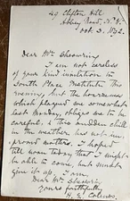 Harriette Colonso Letter Missionary Zulu War Zulu Rebellion Dinuzulu