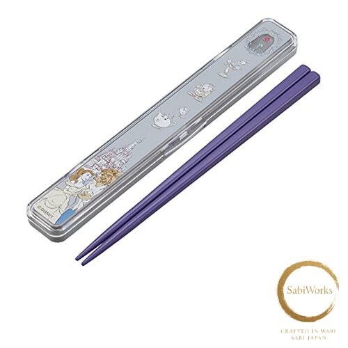 Baguettes Japonaises 18cm Avec étui Noir Chrysanthèmes Rouges Et Blancs