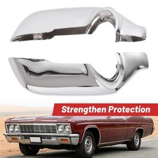 For Chevrolet Impala 1966 Chrome Silver Front Bumper Face Bar Guard 2 Piece Set